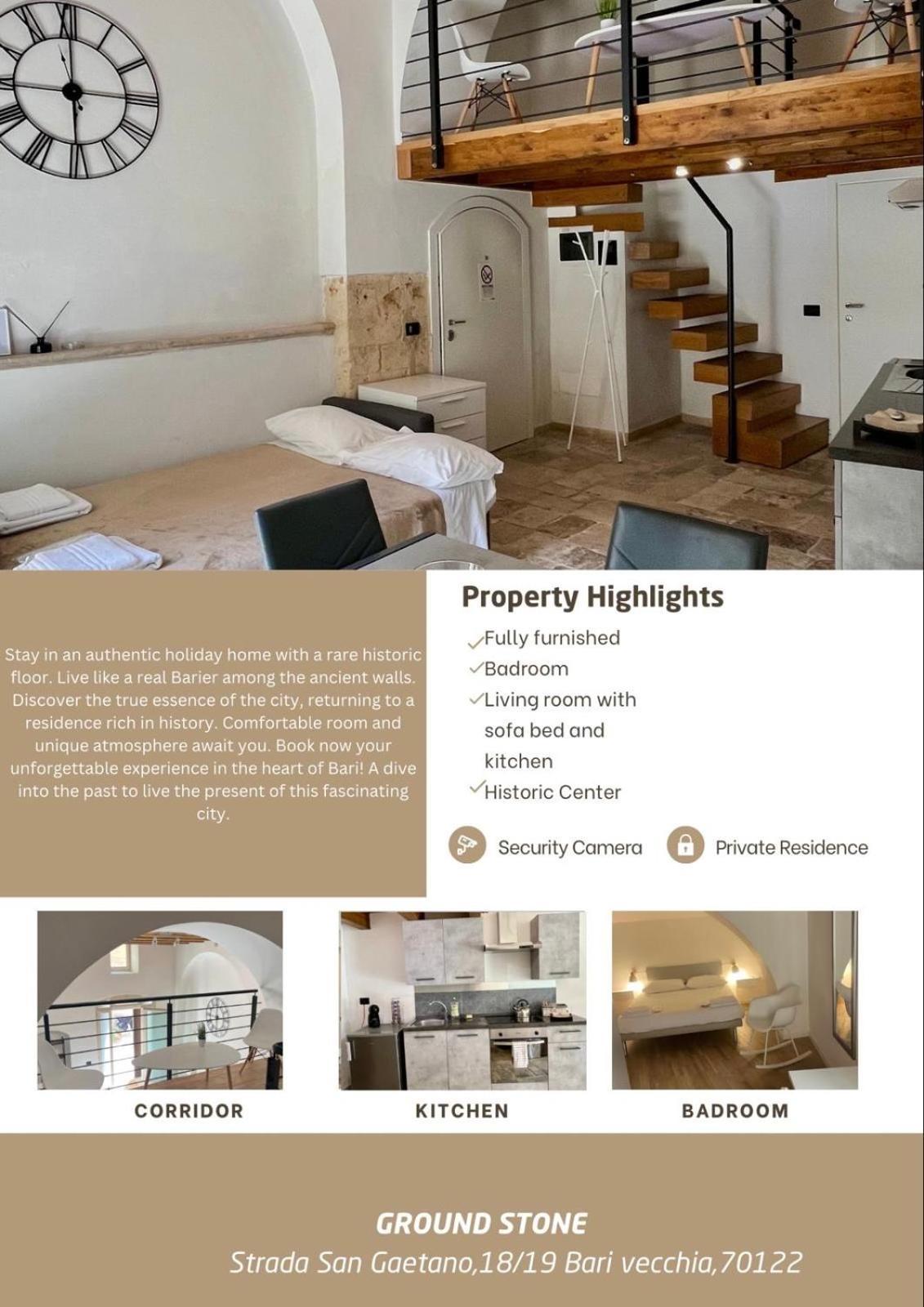 Ground Stone Appartement Bari Buitenkant foto